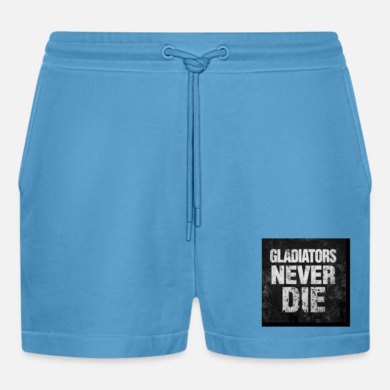 Gladiators Never Die Grunge - Short bio décontracté court fabriqué en UE -  Sol Blue