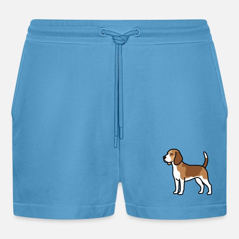 Le chien beagle - Short bio décontracté court fabriqué en UE -  Sol Blue