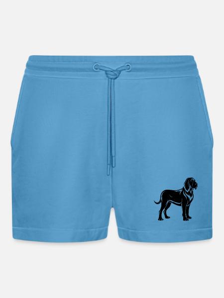 Bluthund - Organic Relaxed Cropped Shorts Made in EU -  Sol Blue
