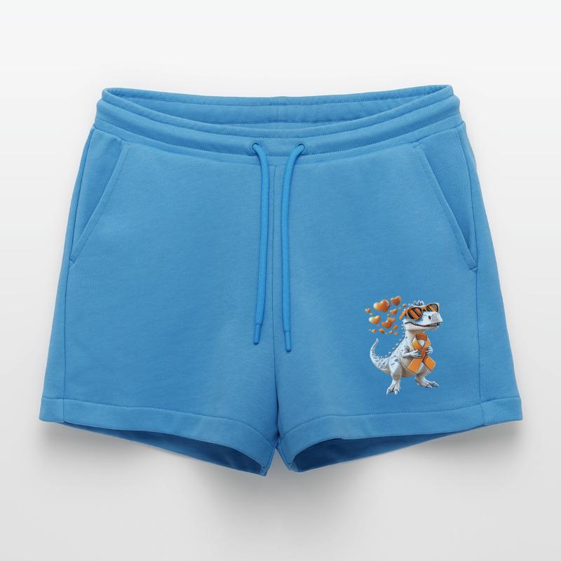 Multiple Sclerosis Awareness Support Organic Relaxed Cropped Shorts Made in EU