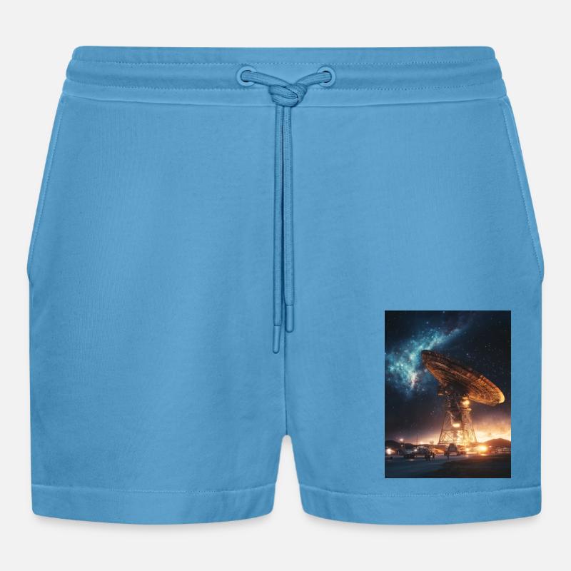 Perdu dans l’espace 1 4 - Short bio décontracté court fabriqué en UE -  Sol Blue