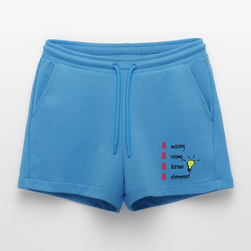 ADHD / ADHS Support Geschenk Organic Relaxed Cropped Shorts Made in EU