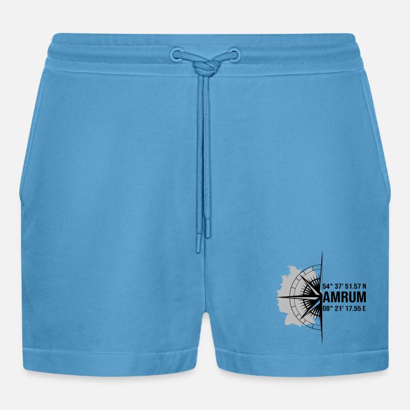 Halbierter Amrum schwarz - Organic Relaxed Cropped Shorts Made in EU -  Sol Blue