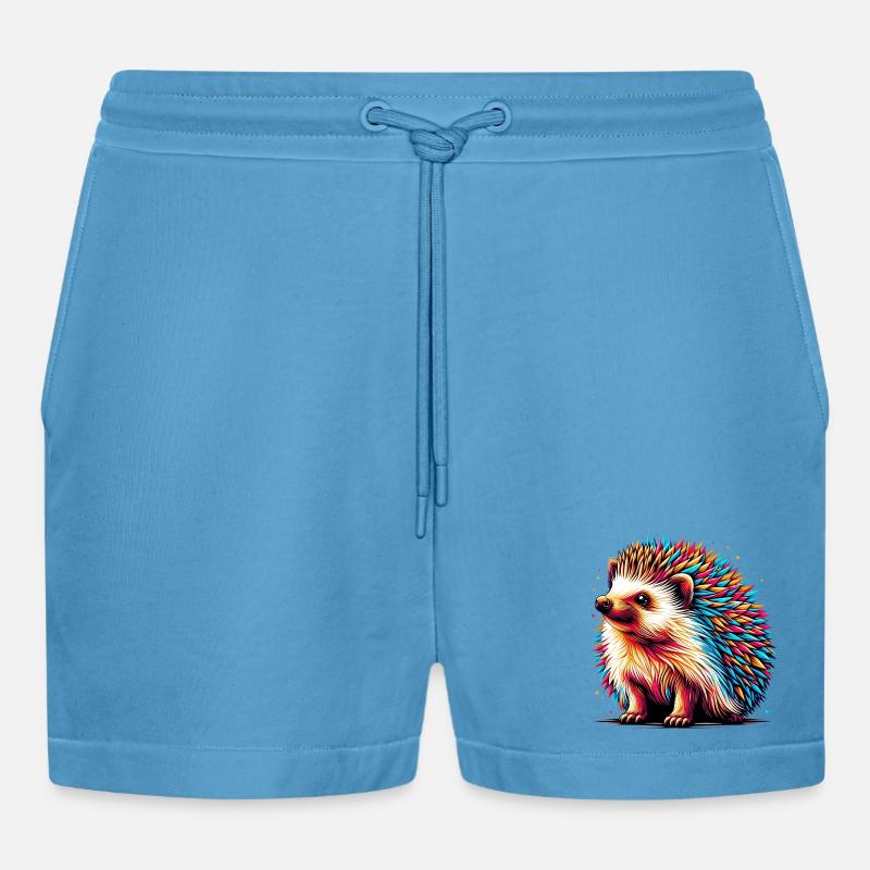 Igel - Organic Relaxed Cropped Shorts Made in EU -  Sol Blue