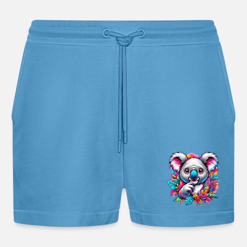 Koala - Short bio décontracté court fabriqué en UE - Sol Blue