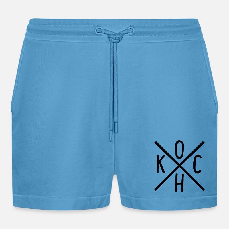 Koch - Organic Relaxed Cropped Shorts Made in EU - Sol Blue