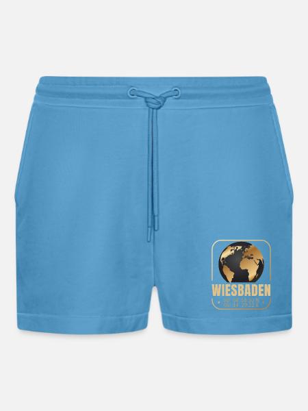 Wiesbaden - Organic Relaxed Cropped Shorts Made in EU - Sol Blue
