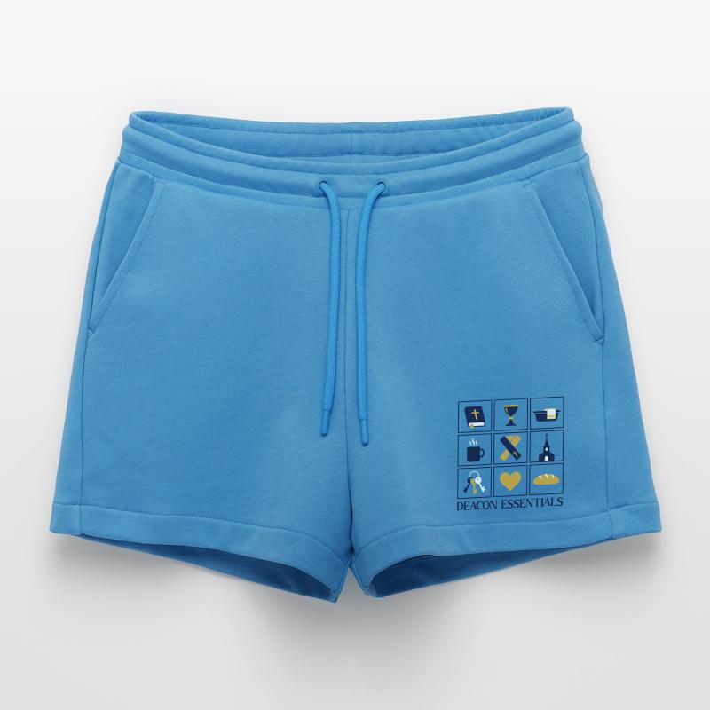 Church Religious Deacon Essentials Organic Relaxed Cropped Shorts Made in EU