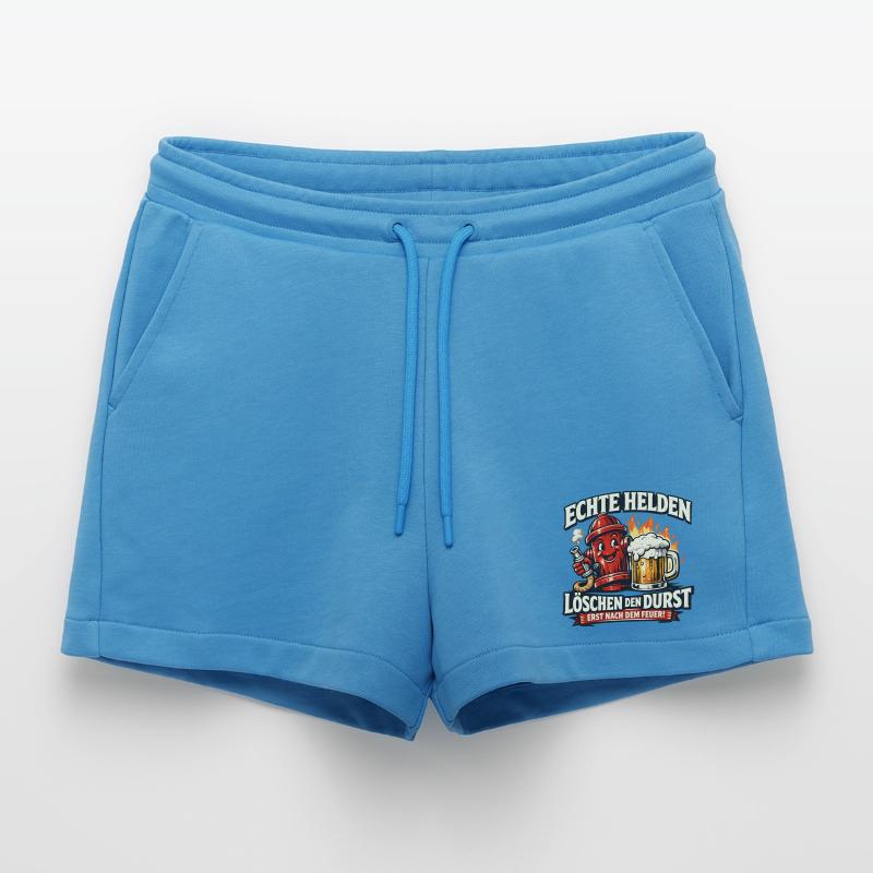 Echte Helden löschen den Durst Organic Relaxed Cropped Shorts Made in EU