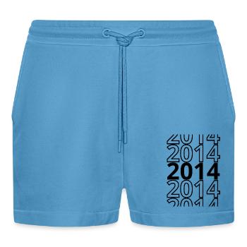2014 2014 2014 - Organic Relaxed Cropped Shorts Made in EU -  Sol Blue - Vorne