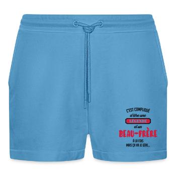 Belle Beau-Frère / Belle-Sœur / Beau Frere / Belle - Short bio décontracté court fabriqué en UE -  Sol Blue - Devant