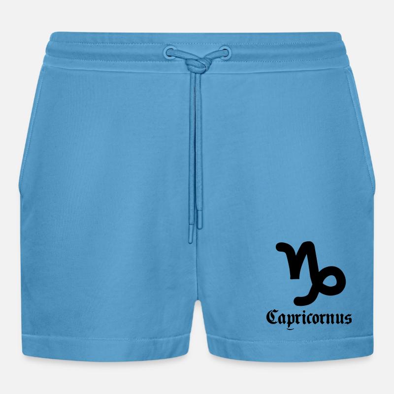 Steinbock Steinbock Steinbock - Organic Relaxed Cropped Shorts Made in EU -  Sol Blue