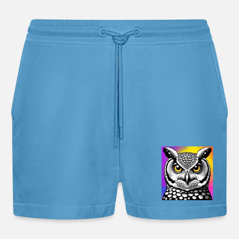 Eule - Organic Relaxed Cropped Shorts Made in EU -  Sol Blue
