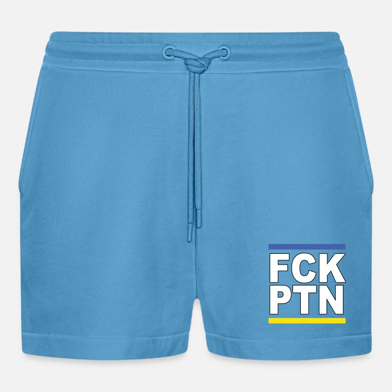 FCK PTN - Short bio décontracté court fabriqué en UE - Sol Blue