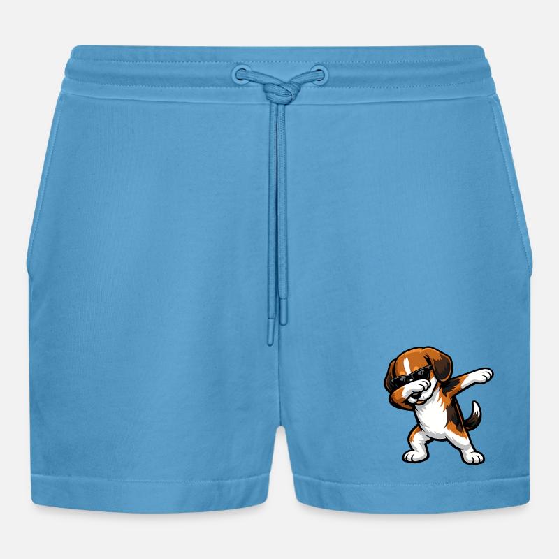 Dapping Beagle - Short bio décontracté court fabriqué en UE -  Sol Blue