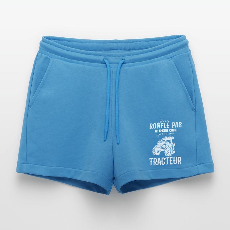 Ich schnarche nicht, ich träume, dass ich ein Traktor bin Organic Relaxed Cropped Shorts Made in EU