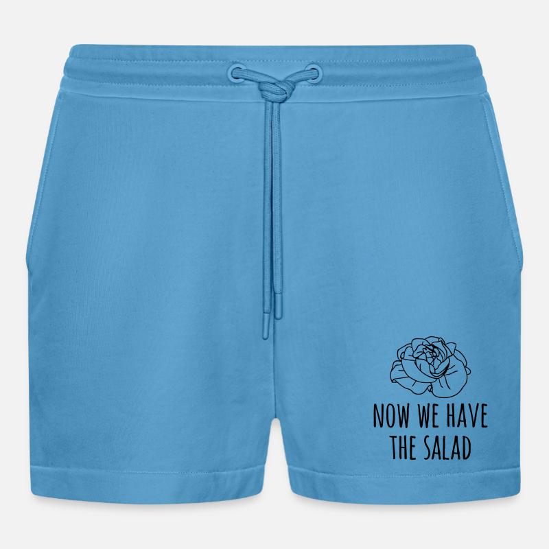 spruch humor junggesellenabschied - Organic Relaxed Cropped Shorts Made in EU -  Sol Blue
