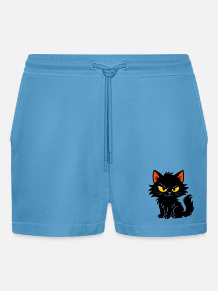 Chaton doux - Short bio décontracté court fabriqué en UE -  Sol Blue