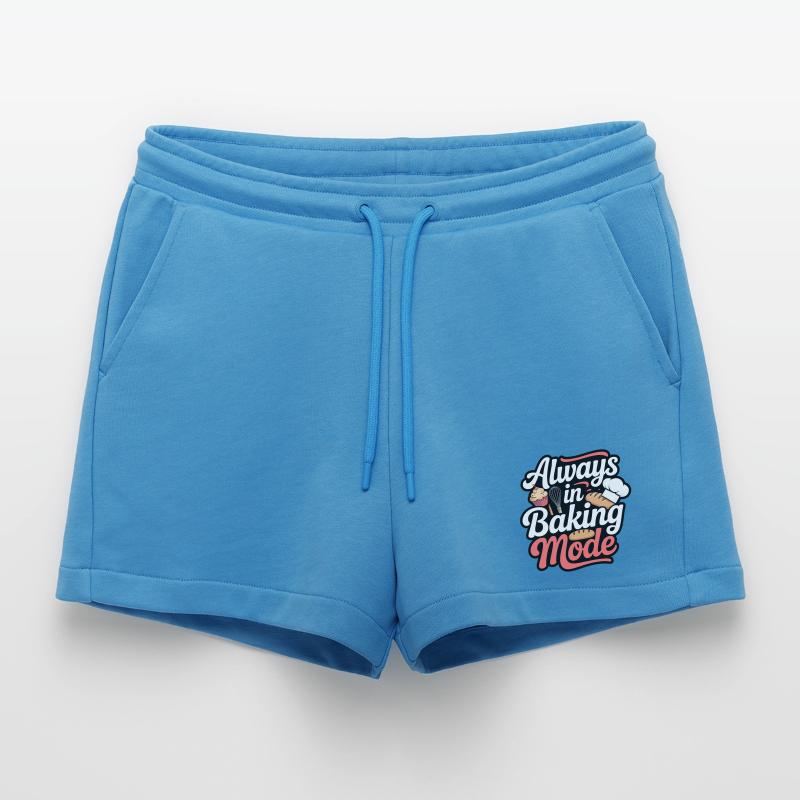 Always bake baking mode Organic Relaxed Cropped Shorts Made in EU