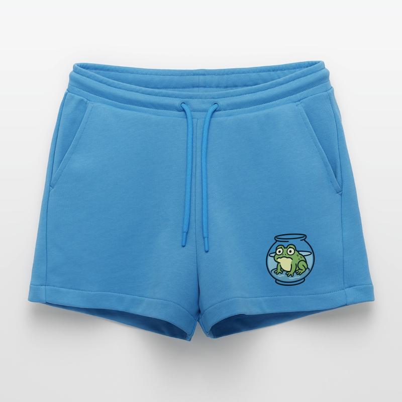 Frog in a Bowl Organic Relaxed Cropped Shorts Made in EU