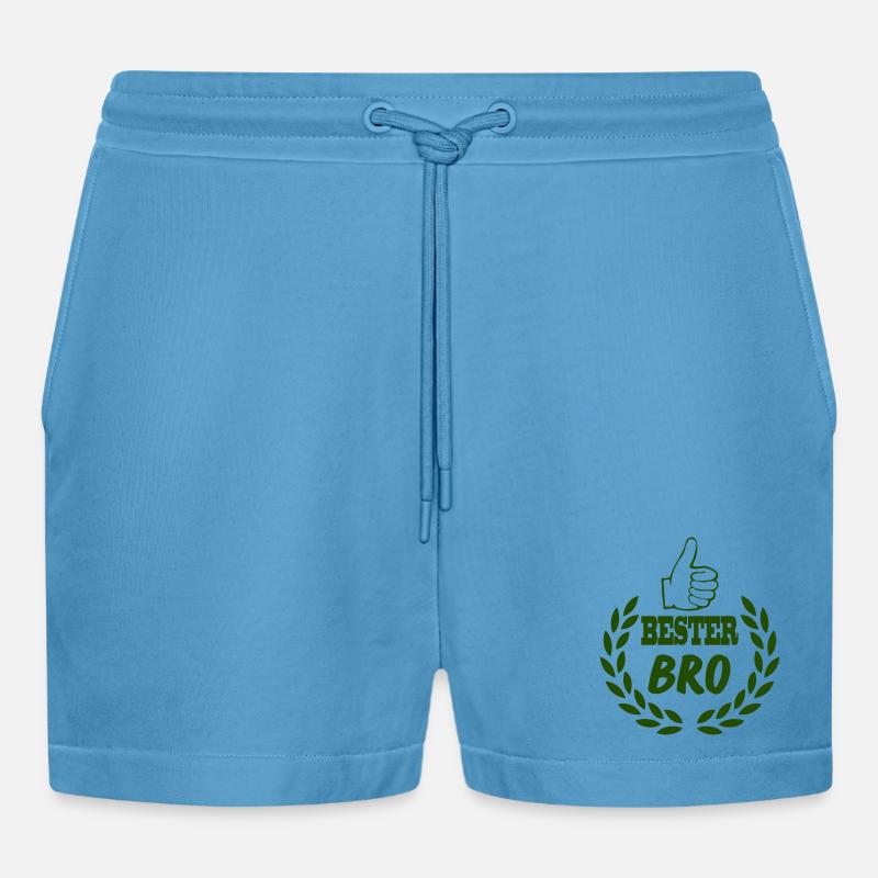 bester_bro - Short bio décontracté court fabriqué en UE -  Sol Blue