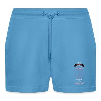 Secret Maman Grande Sœur - Short bio décontracté court fabriqué en UE -  Sol Blue - Devant