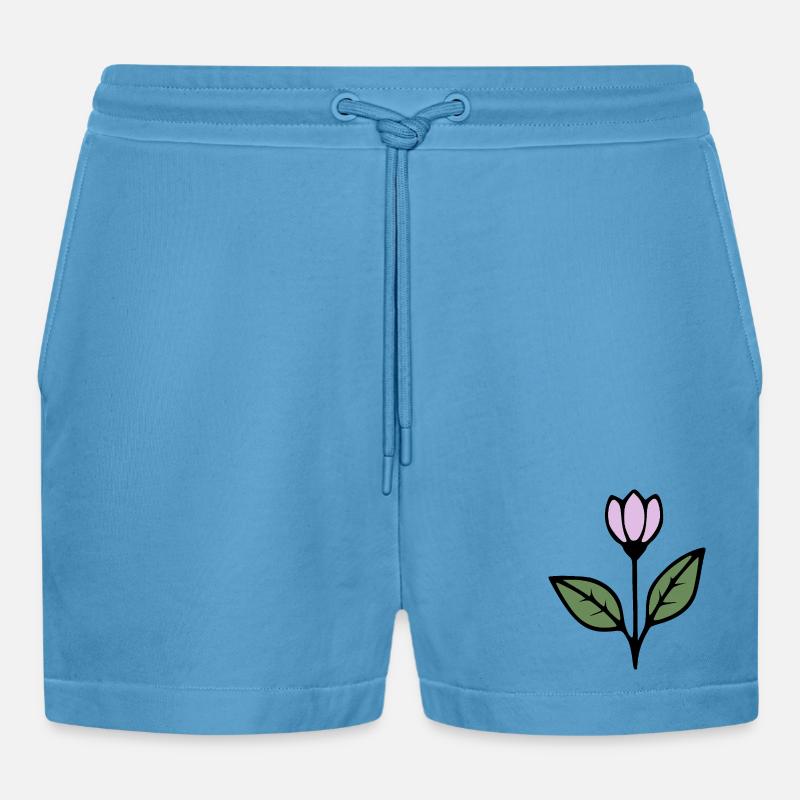 Geschenk Mutter Muttertag Geschenk Mama Geschenke - Organic Relaxed Cropped Shorts Made in EU -  Sol Blue
