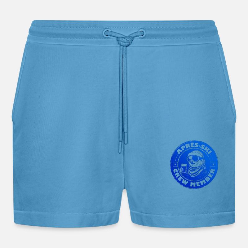 Sloth Apres Ski Team Saying - Short bio décontracté court fabriqué en UE -  Sol Blue