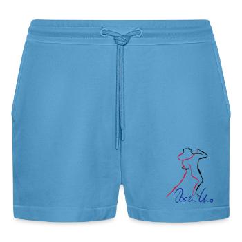 Tango Dos en Uno - Organic Relaxed Cropped Shorts Made in EU -  Sol Blue - Vorne