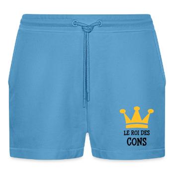 Le Roi des Cons - Short bio décontracté court fabriqué en UE -  Sol Blue - Devant