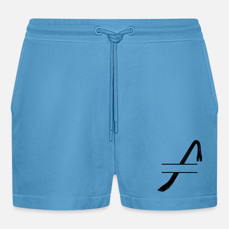 Logo cambrioleur Pied-de-biche ou pied-de-biche - Short bio décontracté court fabriqué en UE - Sol Blue