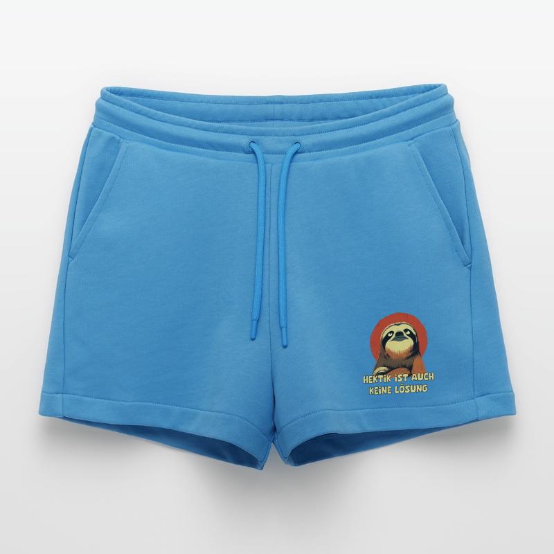 Langsam statt Hektik Sloth Organic Relaxed Cropped Shorts Made in EU
