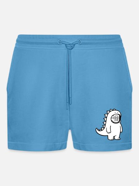 Karnevalmuffel Opa - Organic Relaxed Cropped Shorts Made in EU -  Sol Blue