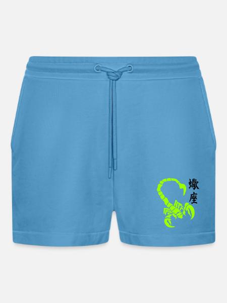 skorpion_kanji_02 - Short bio décontracté court fabriqué en UE - Sol Blue