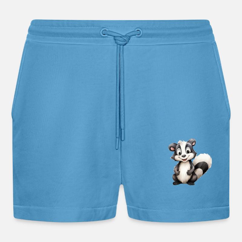 Stinktier oder Stinktierklasse - Organic Relaxed Cropped Shorts Made in EU -  Sol Blue