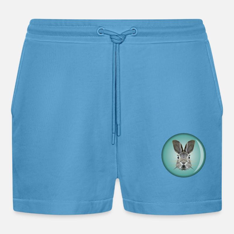 Hasenköpfchen - Organic Relaxed Cropped Shorts Made in EU -  Sol Blue