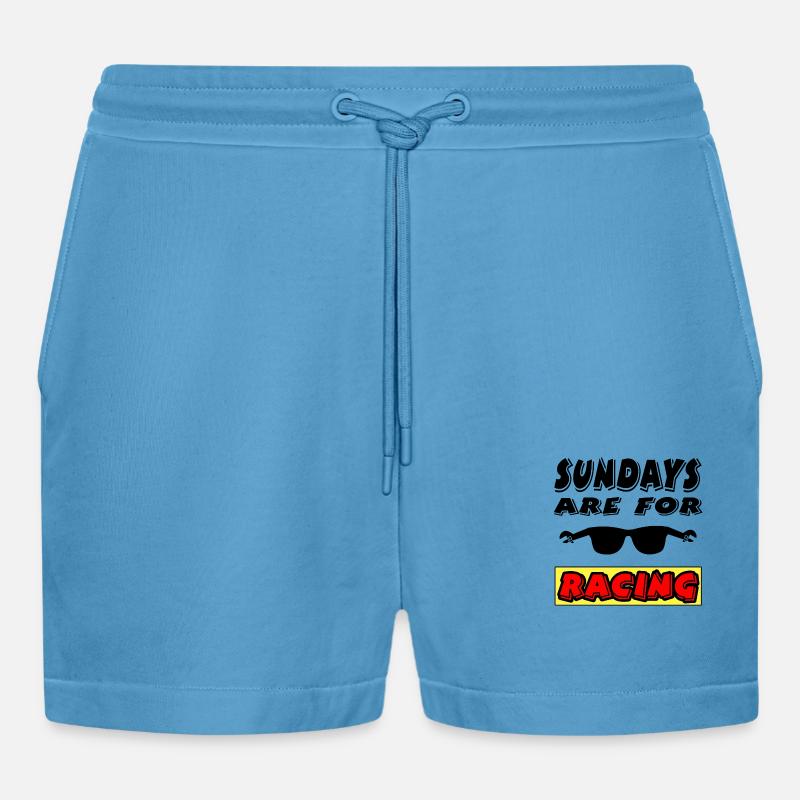 Auto - Organic Relaxed Cropped Shorts Made in EU -  Sol Blue