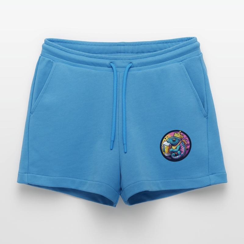 Chameleon Bier Comic Organic Relaxed Cropped Shorts Made in EU