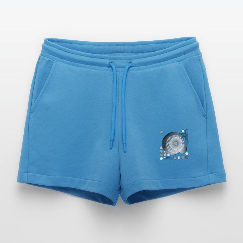 Design "Threads of Perception" Organic Relaxed Cropped Shorts Made in EU