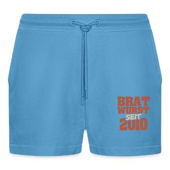 2010 - Organic Relaxed Cropped Shorts Made in EU -  Sol Blue - Front