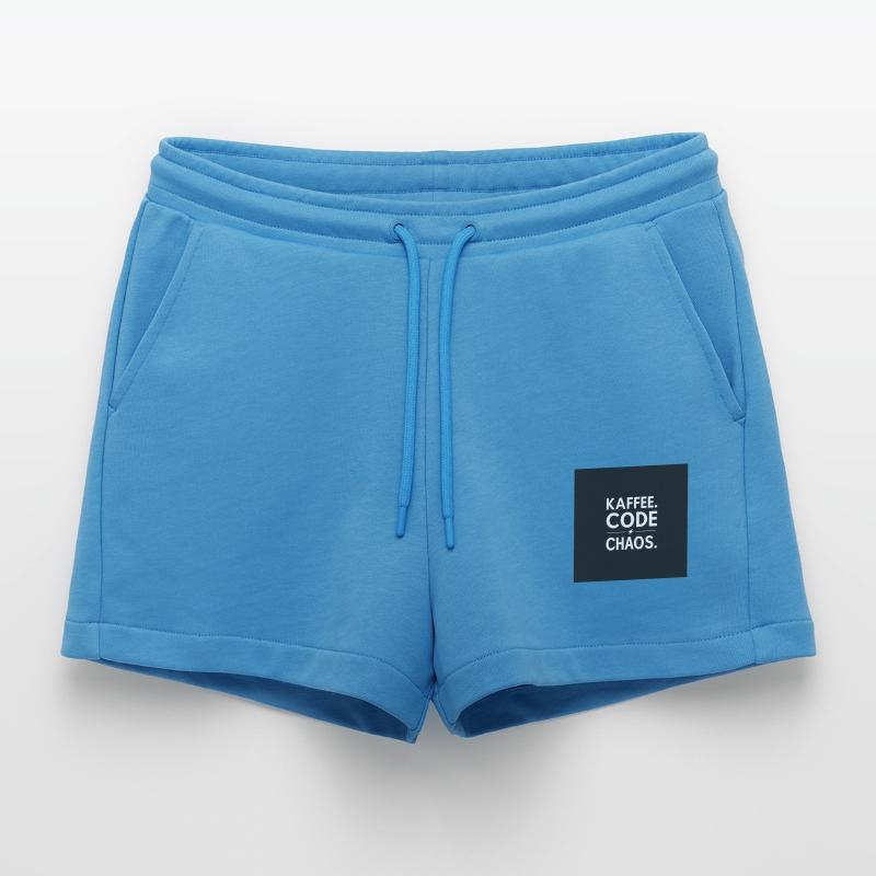 Kaffee, Code, Chaos Organic Relaxed Cropped Shorts Made in EU