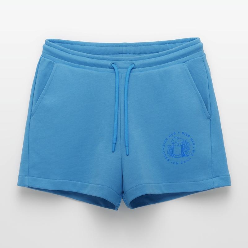 Bienen hier - Oder ich fall um! Organic Relaxed Cropped Shorts Made in EU