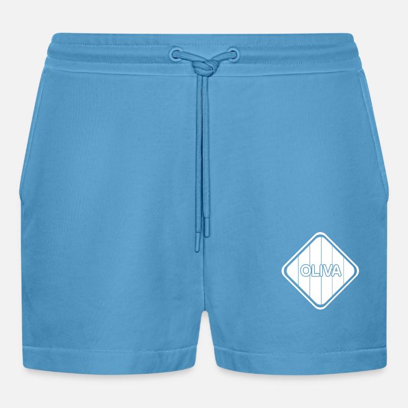 Maedchen Vor - Organic Relaxed Cropped Shorts Made in EU -  Sol Blue