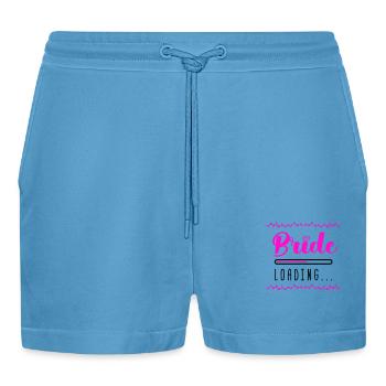 Bride Loading - Organic Relaxed Cropped Shorts Made in EU -  Sol Blue - Front