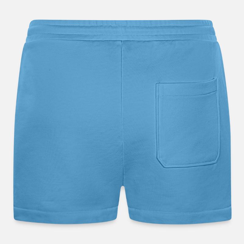 MOUNTAINS - SUNSET GRAPHICS Organic Relaxed Cropped Shorts Made in EU