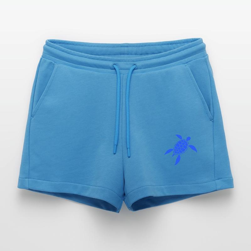 Turtle Turtle Shell Icon Logo Cool Organic Relaxed Cropped Shorts Made in EU
