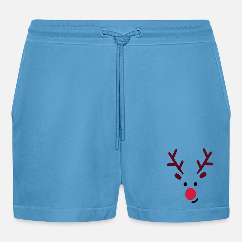 deadline2 - Organic Relaxed Cropped Shorts Made in EU - Sol Blue
