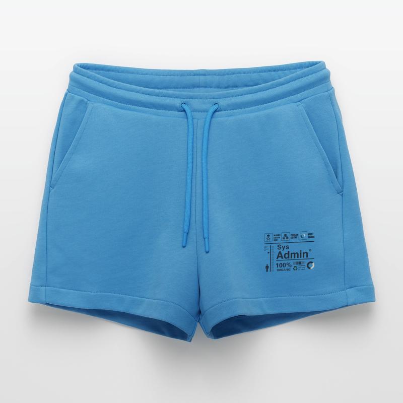 Sys Admin Penguin Computer Nerd pc Board cpu ner Organic Relaxed Cropped Shorts Made in EU