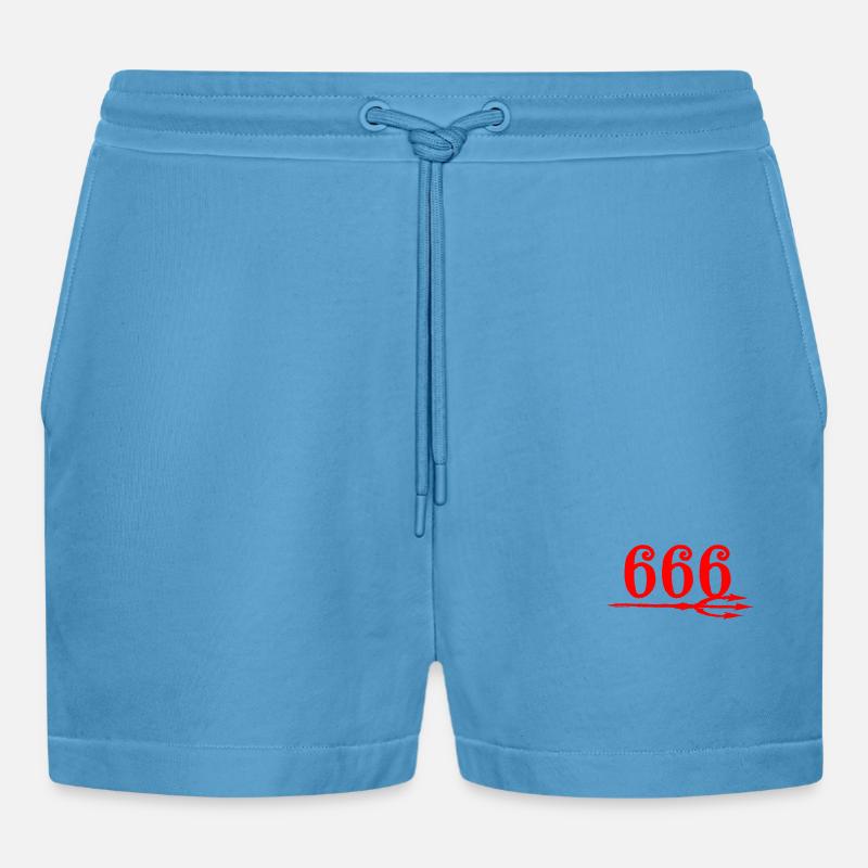 666 Devils Trident - Short bio décontracté court fabriqué en UE -  Sol Blue