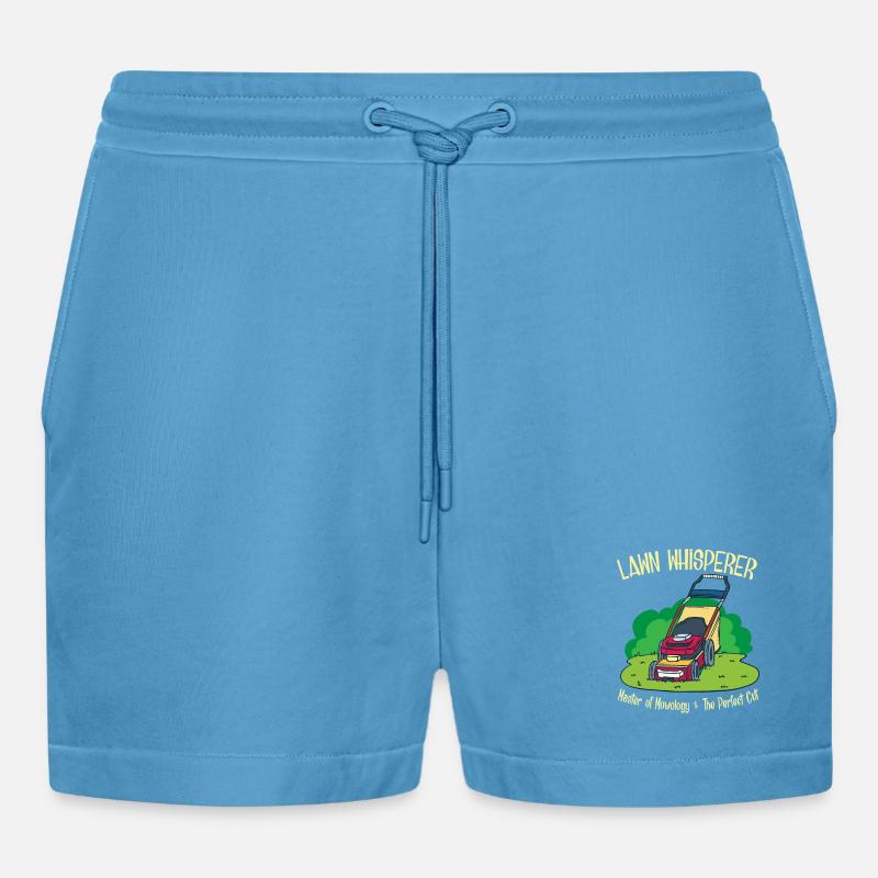 Gärtner Garten Rasenmäher Geschenk - Organic Relaxed Cropped Shorts Made in EU -  Sol Blue